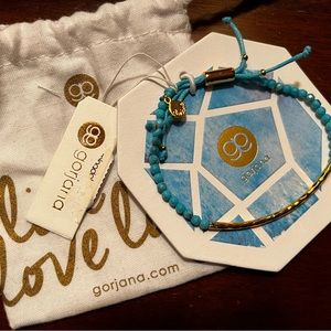 GORJANA Power Beaded Bracelet in Turquoise / Gold